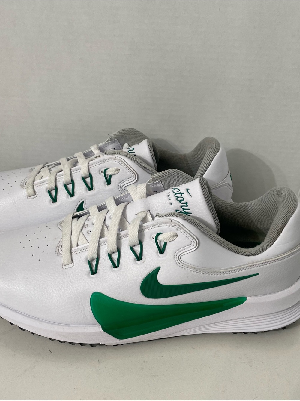 Nike Victory Pro 4 Golf Shoes White Green Sz 12
